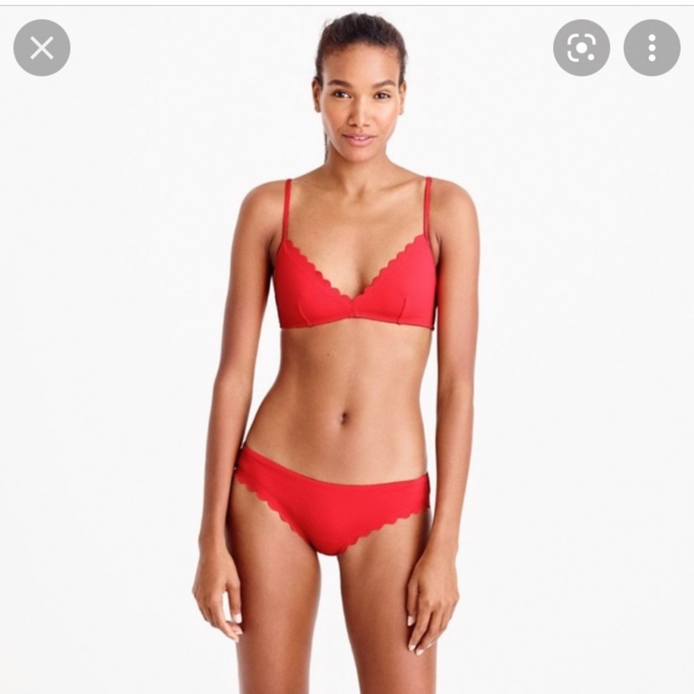 J. Crew Scalloped Bikini Bottoms